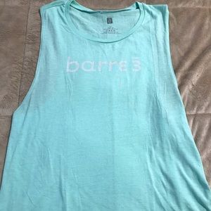 Barre3 mint green tank top